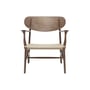 CH22 Lounge armchair natural wood / Hans J. Wegner, 1950 - Paper cord - CARL HANSEN & SON