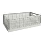 Panier Colour Crate plastique gris X-Large / 42 x 68 cm - Hay