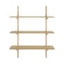 Scaffale PI legno naturale / 3 ripiani - Rovere massello / L 100 x H 126 cm - Ethnicraft
