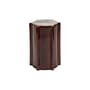 Table d'appoint Pawn Geometric céramique marron / Tabouret - Ø 31,3 x H 45 cm - Serax