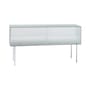 Buffet Commodore bas verre transparent / Verre quadrillé - L 180 x H 98 cm - Glas Italia