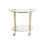 Gold Trolley glass gold transparent metal - Bloomingville