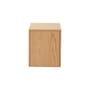 Mass End table natural wood / Drawer - 40 x 40 x H 47 cm - NEW WORKS