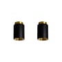 Promo-Pack  metall schwarz / Set 2 Deckenleuchten Tobo C85 - Ø 8,5 x H 13 cm - DCW éditions