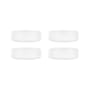Schale Ripple glas weiß / 4er Set - geriffeltes Glas - Ferm Living