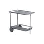 Week-end Dresser metal grey / Aluminium - Casters - Petite Friture