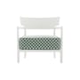 Poltrona imbottita Cara OUTDOOR x Liberty tessuto verde - Kartell