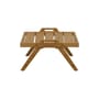Table basse Synthesis bois naturel / 55 x 57 cm - Teck - Unopiu