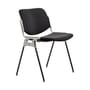 Chaise rembourrée DSC 106 tissu noir / Giancarlo Piretti, 1965 - ANONIMA CASTELLI