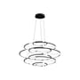 Sospensione Drop 7 metallo nero / Ø 90 x H 50 cm - Nemo