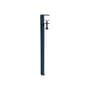 Fuß  metall blau mit Sockel für Schraubstock / H 43 cm - Für Couchtische oder Bänke - TIPTOE