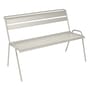 Panca con schienale Monceau metallo grigio / 2 a 3 posti - L 116 cm - Fermob