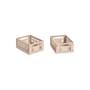 Lot de 2 paniers Colour Crate MINI plastique rose / 17 x 13 cm - Recyclé - Hay