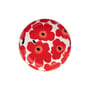 Suppenteller Unikko keramik rot / Ø 20,5 cm - Marimekko