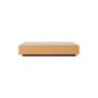 Tavolino Mirror Block vetro marrone / 80 x 55 x H 22 cm - HK LIVING
