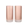 Set de 2 verres long drink Ripple verre rose / Ø 7 x H 16 cm (48 cl) - Ferm Living