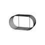 Curva Wall shelf metal black / L 61 x H 33 cm - AYTM