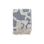 Decke Salobre textil blau / 160 x 130 cm - Recycelte Baumwolle - Bloomingville