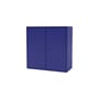 Portaoggetti da parete Cover Cabinet legno blu / L 69,6 x P 30 x H 69,6 cm - 2 supporti - MONTANA