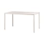 Table rectangulaire Piave blanc / 140 x 80 cm - Stratifié texturé - NARDI