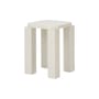 Tabouret Atlas bois blanc / Carré - NEW WORKS