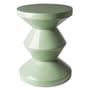 Zig Zag Stool plastic material green / Lacquered plastic - Pols Potten