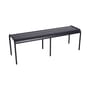 Banc Luxembourg métal gris 3/4 places / L 145 cm - Aluminium - Fermob