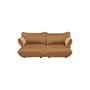 Canapé droit Sumo Medium marron / 3 places - L 210 cm / Velours recyclé - Fatboy
