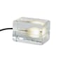 Lampe de table Block Lamp Mini verre transparent / L 12 cm - Harri Koskinen, 1996 - Design House Stockholm