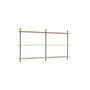 Wall Shelving – ws.85.2 Shelf natural wood / W 162 x H 85 cm x D 17.5 cm - MOEBE