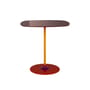 Table d'appoint Thierry verre rouge / 33 x 50 x H 50 cm - Verre - Kartell