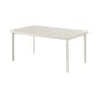 Tavolo rettangolare Star metallo bianco / 90 x 160 cm - Emu