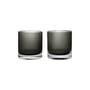 Bicchiere Ripple vetro grigio / Set di 2 - 25 cl - Ferm Living