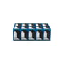 Arcade Medium Box wood blue / 25 x 15 cm x H 7 cm - Jonathan Adler