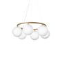 Pendelleuchte Miira 6 Circular glas weiß / Ø 80 cm - NUURA