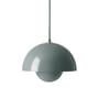 Pendelleuchte FlowerPot VP1 metall blau grau / Ø 23 cm - By Verner Panton, 1969 - &tradition