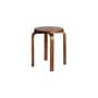 Stappelbarer Hocker E 60 holz braun / Alvar Aalto, 1933 - 4 Füße - ARTEK