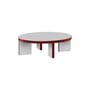 Table basse Slice me nice matériau rouge / Ø 90 x H 28 cm - Zanotta