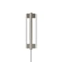 Wandleuchte mit Stromkabel Eiffel Double metall silber / H 50 cm - Frama 