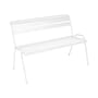 Bank mit Rückenlehne Monceau metall weiß / 2- bis 3-Sitzer - L 116 cm - Fermob