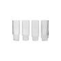 Ripple Long drink glass glass transparent / Set of 4 - Ø 6 x H 14 cm (30 cl) - Ferm Living
