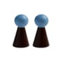 Set de 2 patères Halma bois - & klevering