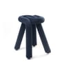 Tabouret rembourré Bold tissu bleu - Moustache