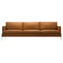 Sofa William leder braun / 3-Sitzer - L 266 cm - Zanotta