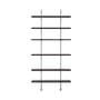 Étagère Keen bois noir / L 96 x H 198,5 cm - 6 étagères - Gubi