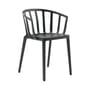 Fauteuil empilable Venice plastique noir - Kartell
