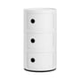 Rangement Componibili blanc (1968) / Mat - 3 tiroirs - H 58 cm / Recyclé - Kartell
