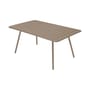Luxembourg Rectangular table metal beige / 165 x 100 cm - 6 to 8 people - Fermob