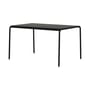 Panorama Rectangular table metal black / 130 x 90 cm - 4 to 6 people - TIPTOE