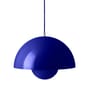 Sospensione Flowerpot VP7 metallo blu / Ø 37 cm - By Verner Panton, 1968 - &tradition